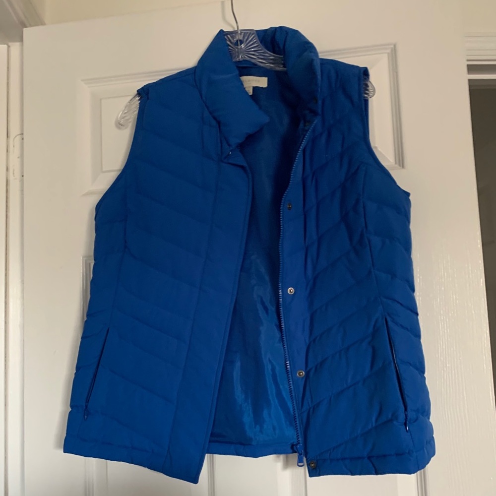 Talbots Blue Puffer Vest